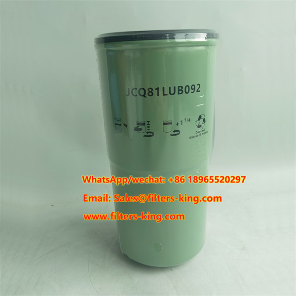 Filtro de aceite JCQ81LUB092 para repuesto de compresores de aire Sullair