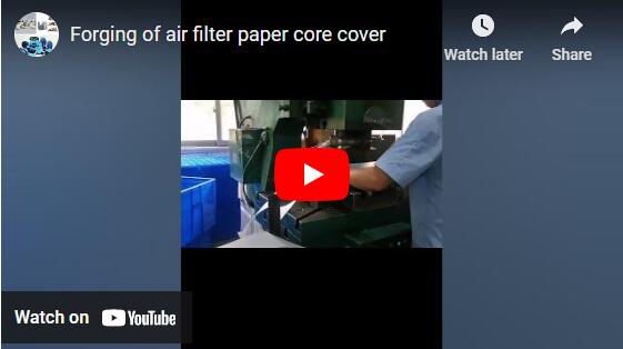 Forja de cubierta de núcleo de papel de filtro de aire