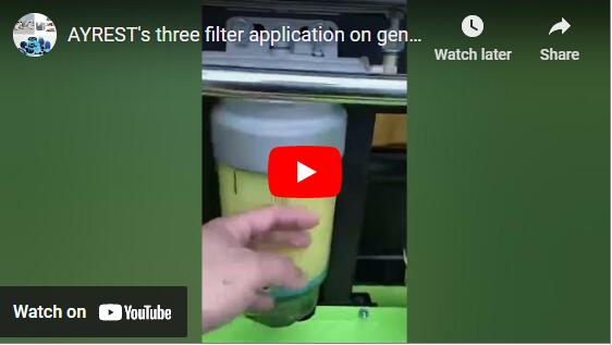 Aplicación de tres filtros de AYREST en grupos electrógenos